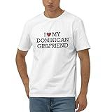 Camisetas Engraçadas Para Homens I Love My Dominican Girlfriend Camiseta Engraçada (cor: Cor, Tamanho: Médio)
