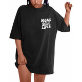 Camisetas Grandes F Tops Para Mulheres Plus Size Slogan Gr 2