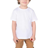 Camisetas Infantil Branca Básica Lisa Tam 2 Ao 16 Em Oferta