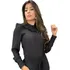 Camisete Feminina Preta Gola Babado Gioconda Portto