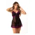 Camisola Bicolor C/renda Sexy Lingerie Confortável