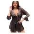 Camisola Feminina Sexy Curta Mini Saia Langerie Sensual Luxo