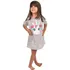Camisola Infantil Menina Pijama Estampa Bichos Com Bolsos