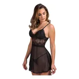 Camisola Sexy Transparente Lingerie