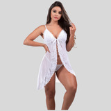 Camisola Sexy Transparente Tule