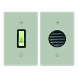 Campainha Cigarra   1 Tecla Campainha Linha Prata Radial 110v 220v