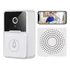 Campainha Interfone Smart C  Camera E Audio Wifi S  Fio Cor Branco preto