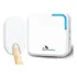 Campainha Sem Fio Com Botão Cinético Branco Wgelectronics
