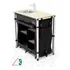 Campkitchen   Kit Armário Duplo   Apoio Frigobar