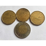 Canadá- 1 Dólar 1987, 88 E 89 E 2 Dólares 1996 Frete Grátis