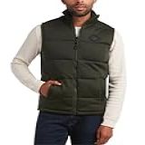 CANADA WEATHER GEAR Colete Masculino   Colete Acolchoado Aconchegante Com Zíper Para Homens   Colete Casual Masculino  M 2GG   Oliva  GG