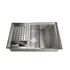Canal Organizador Cozinha Calha Inox 304 3 Módulos Tubrax