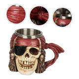 Caneca 3d Caveira Capitao