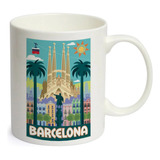 Caneca Branca Vintage Cartaz