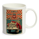 Caneca Branca Vintage Cartaz