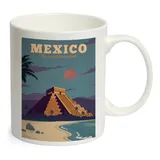 Caneca Branca Vintage Cartaz