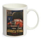 Caneca Branca Vintage Cartaz