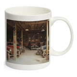 Caneca Branca Vintage Garage
