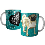 Caneca Cachorro Pug 
