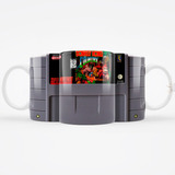 Caneca Cartucho Snes Game Retro Colecionável Perfeita