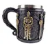 Caneca Cavaleiro Templário Em Aço Inox Para Chopp Café