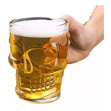 Caneca Caveira Vidro Para