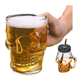 Caneca Caveira Viking Vidro
