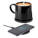 Caneca Com Aquecedor E Carregador De Celular Por Indução 2x1