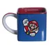 Caneca Cubo Super Mario Bros Luigi Nintendo Bowser Yoshi Cor Azul