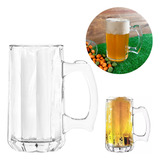 Caneca De Chopp De Vidro Beer Mug 355ml Zero Grau Steakhouse