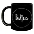 Caneca De Porcelana Preta Os Beatles 1960 Presente Fã