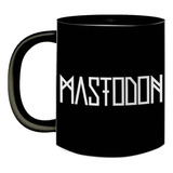 Caneca De Porcelana Preto Mastodon Heavy Metal Pesado