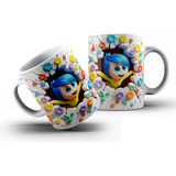 Caneca Divertidamente 3d Porcelana
