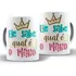 Caneca Ele Sabe O Plano Frase Divertida + Caixa Presente