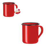 Caneca Esmaltada 80ml Art