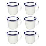 Caneca Esmaltada Branca Pequena