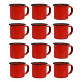 Caneca Esmaltada Vermelha 150ml