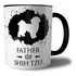 Caneca Father Of Pets Xicara Pai De Pet Gato Cachorro Raças
