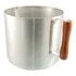 Caneca Hotel N22 Alumínio Cabo Madeira   7 0 Litros Cor Cinza