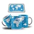 Caneca Mapa Mundi Viajante - Viagem Pelo Mundo Para Colorir