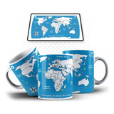 Caneca Mapa Mundi Viajante