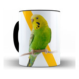 Caneca Passaro Periquito Ceramica