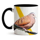 Caneca Passaro Rolinha Roxa