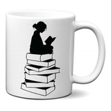 Caneca Pilha De Livros