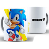 Caneca Sonic Porcelana Caixa