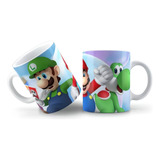 Caneca Super Mario Bros E Luigi