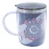 Caneca Térmica Com Tampa Corinthians Licenciado 450 Ml Cor Preto