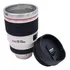 Caneca Térmica Lente Câmera Fotográfica Tampa 450ml - Branca