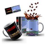 Caneca Vídeo Game Super Nintendo Top Gear 3000 Retro