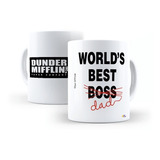 Caneca World Best Boss Dad The Office Dunder Mifflin
